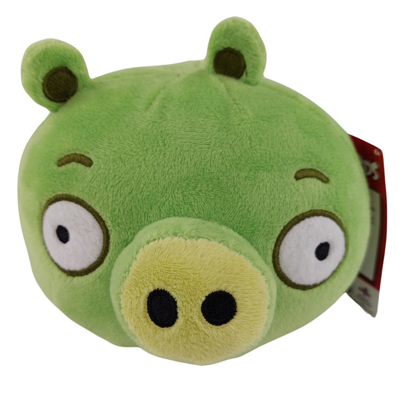 Angry Birds Green Pig Plush Toy Stuffed Animal 5” Rovio Soft Doll New with Tag - Picture 1 of 10